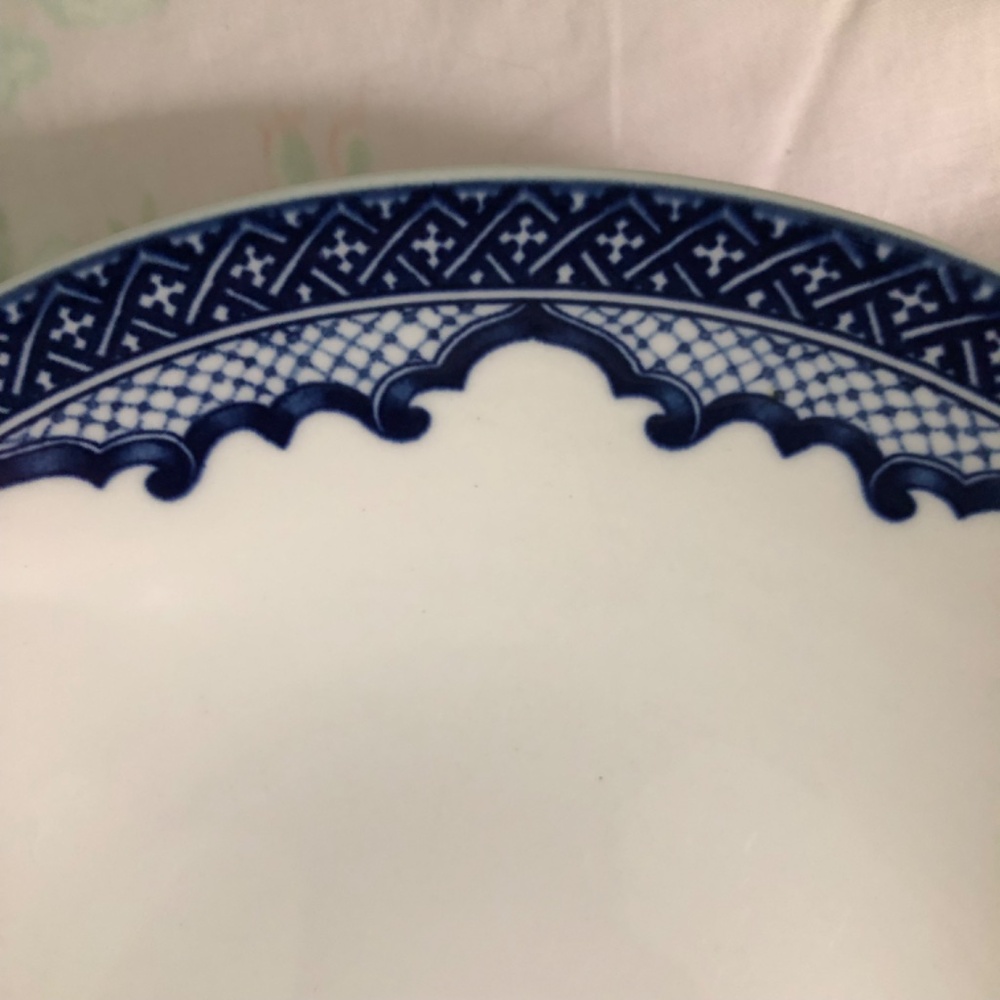 Ralph Lauren set of 2 discontinued Mandarin Blue chinoiserie coupe soup bowls - Picture 5 of 11